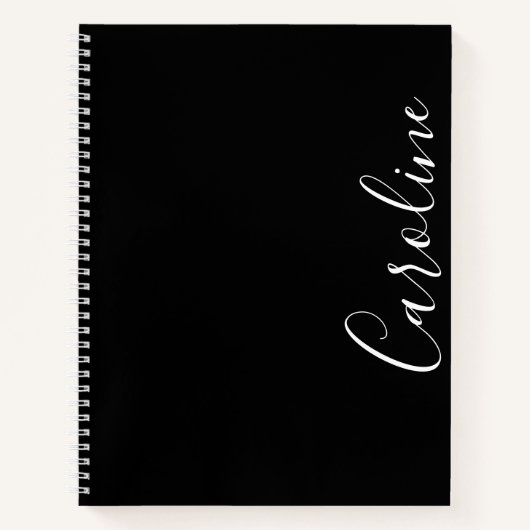 Personalisiertes Notebook, Name Notebook Notizblock (Vorderseite)