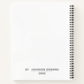 Personalisiertes Notebook Notizblock (Rückseite)