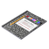 Personalisiertes Notebook Notizblock (Linke Seite)