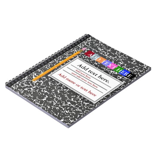 Personalisiertes Notebook Notizblock (Linke Seite)