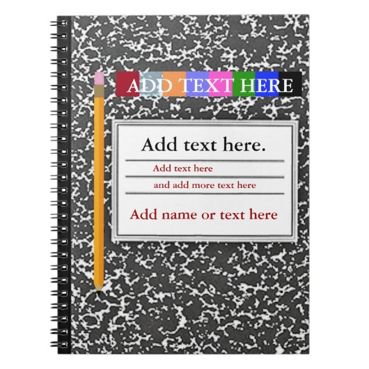 Personalisiertes Notebook Notizblock (Vorderseite)