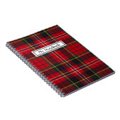 Personalisiertes Notebook - Red Tartan Macpherson  Notizblock (Rechte Seite)