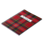 Personalisiertes Notebook - Red Tartan Macpherson  Notizblock (Linke Seite)