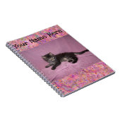 Personalisiertes Notebook - rosa Kitte Notizblock (Rechte Seite)