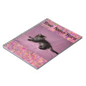 Personalisiertes Notebook - rosa Kitte Notizblock (Linke Seite)