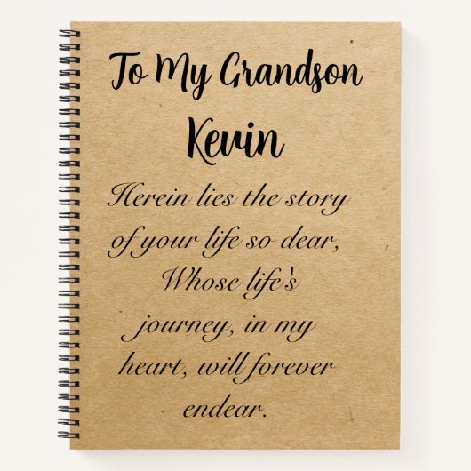 Personalisiertes Notebook Spiral Journal Notizblock (Vorderseite)