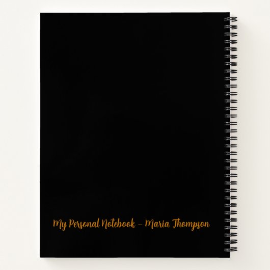 Personalisiertes Notebook und Inside Paper Design Notizblock (Rückseite)