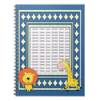 Personalisiertes Notebook von Lion und Giraffe - F