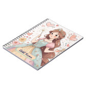 Personalisiertes Notebook von Pastel Princess Notizblock (Linke Seite)