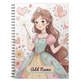 Personalisiertes Notebook von Pastel Princess Notizblock