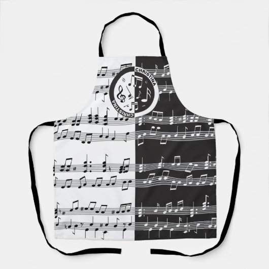 Personalisiertes Notendesign Schürze (Vorderseite)