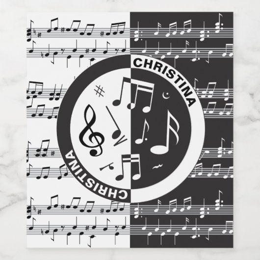 Personalisiertes Notendesign Weinetikett (Einzelnes Label)