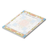 Personalisiertes Notepad auf dem Chimney Quilt Notizblock (Rotiert)