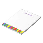 personalisiertes Notepad "Farben" Notizblock (Rotiert)