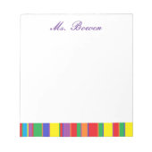 personalisiertes Notepad "Farben" Notizblock (Vorderseite)