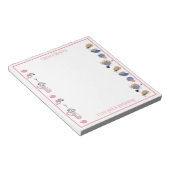 Personalisiertes Notepad für Golf und Gartenarbeit Notizblock (angewinkelt)