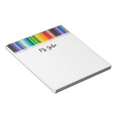 Personalisiertes Notepad mit Stiften Notizblock (angewinkelt)