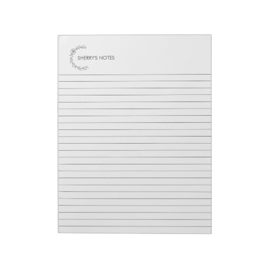 Personalisiertes Notepad Notizblock (Rotiert)