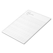 Personalisiertes Notepad Notizblock (angewinkelt)