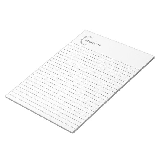 Personalisiertes Notepad Notizblock (angewinkelt)