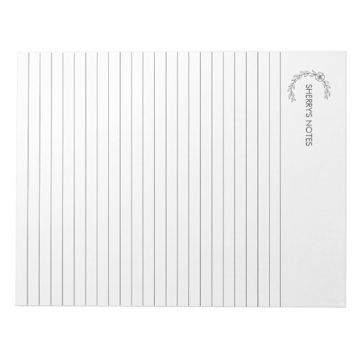 Personalisiertes Notepad Notizblock (Vorderseite)