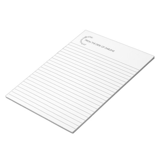 Personalisiertes Notepad Notizblock (angewinkelt)