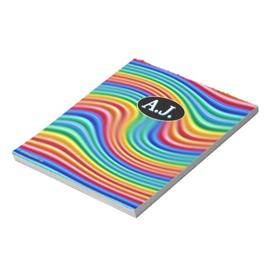 Personalisiertes Notepad Rainbow Pricing Notizblock (Rotiert)
