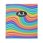 Personalisiertes Notepad Rainbow Pricing Notizblock (Vorderseite)