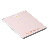 Personalisiertes Notepad Retro Daisy Benutzerdefin Notizblock (angewinkelt)