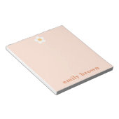 Personalisiertes Notepad Retro Daisy Benutzerdefin Notizblock (angewinkelt)