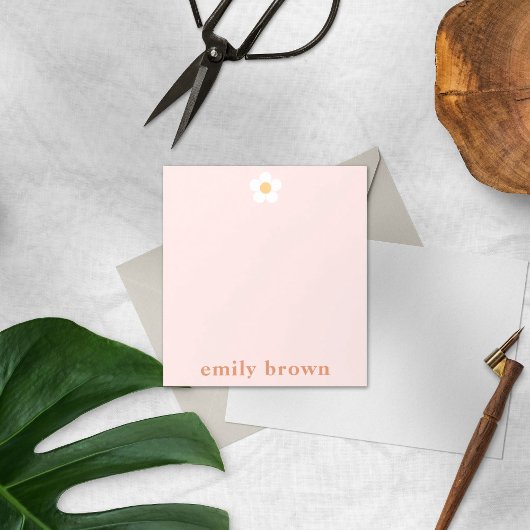 Personalisiertes Notepad Retro Daisy Benutzerdefin Notizblock