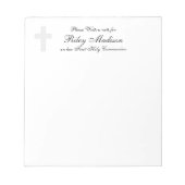 Personalisiertes Notepad überqueren Notizblock (Vorderseite)