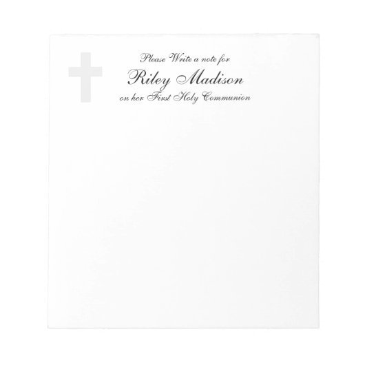 Personalisiertes Notepad überqueren Notizblock (Vorderseite)