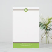 PERSONALISIERTES NOTEPAPIER: Stripedheft 6 Briefpapier (Stehend Vorderseite)