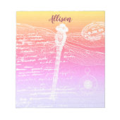 Personalisiertes Notizblock mit Pastellgradienten (Vorderseite)