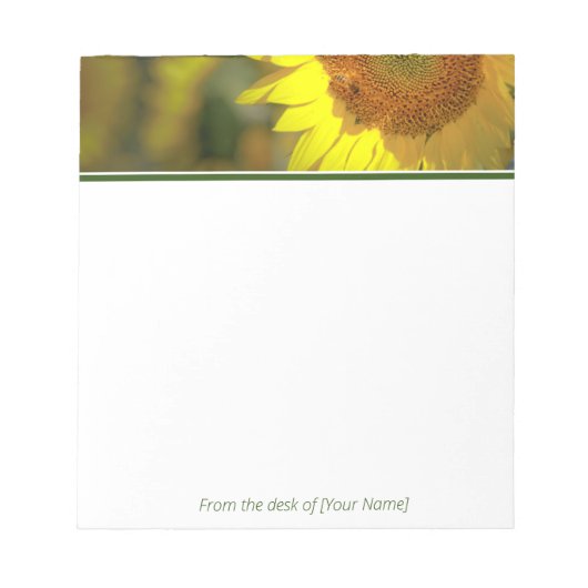 Personalisiertes Notizblock "Rise and Shine" (Vorderseite)