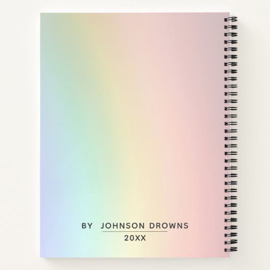 Personalisiertes Notizbuch (Rückseite)