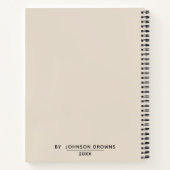 Personalisiertes Notizbuch (Rückseite)