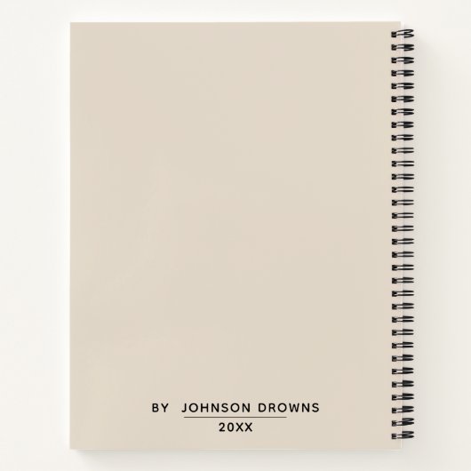 Personalisiertes Notizbuch (Rückseite)