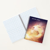 Personalisiertes Notizbuch Elektrischer Fußball (Innenseite)