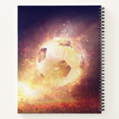 Personalisiertes Notizbuch Elektrischer Fußball (Rückseite)