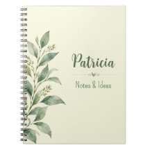 Personalisiertes Notizbuch für botanische Notizen 