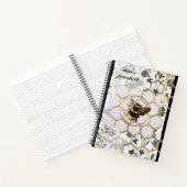 personalisiertes Notizbuch für Honigbienen (Innenseite)