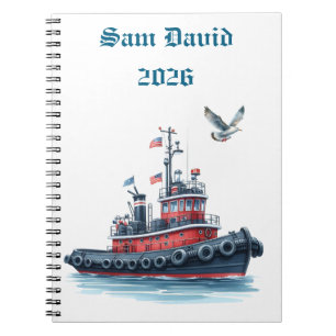 Personalisiertes Notizbuch für Männer 2026 Spiral Notizblock