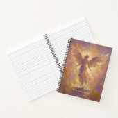 Personalisiertes Notizbuch mit eleganter Engel-Hül (Innenseite)