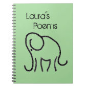 Personalisiertes Notizbuch mit Minimalistic Notizblock (Vorderseite)