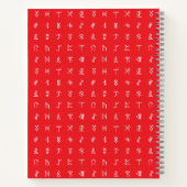Personalisiertes Notizbuch mit Monogramm und Runen (Rückseite)