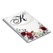 Personalisiertes Notizbuch White Roses Gold Geom Notizblock (Rechte Seite)