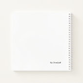 Personalisiertes Notizbuch zum Schulbeginn mit Geb (Rückseite)