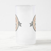 Personalisiertes Nr. 1 VATER Vintag Mattglas Bierglas (Mittel)